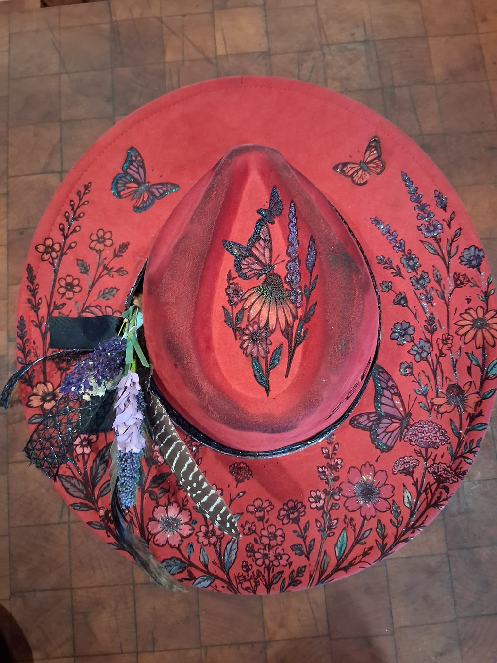 Pre-Made Engraved Boho Hats