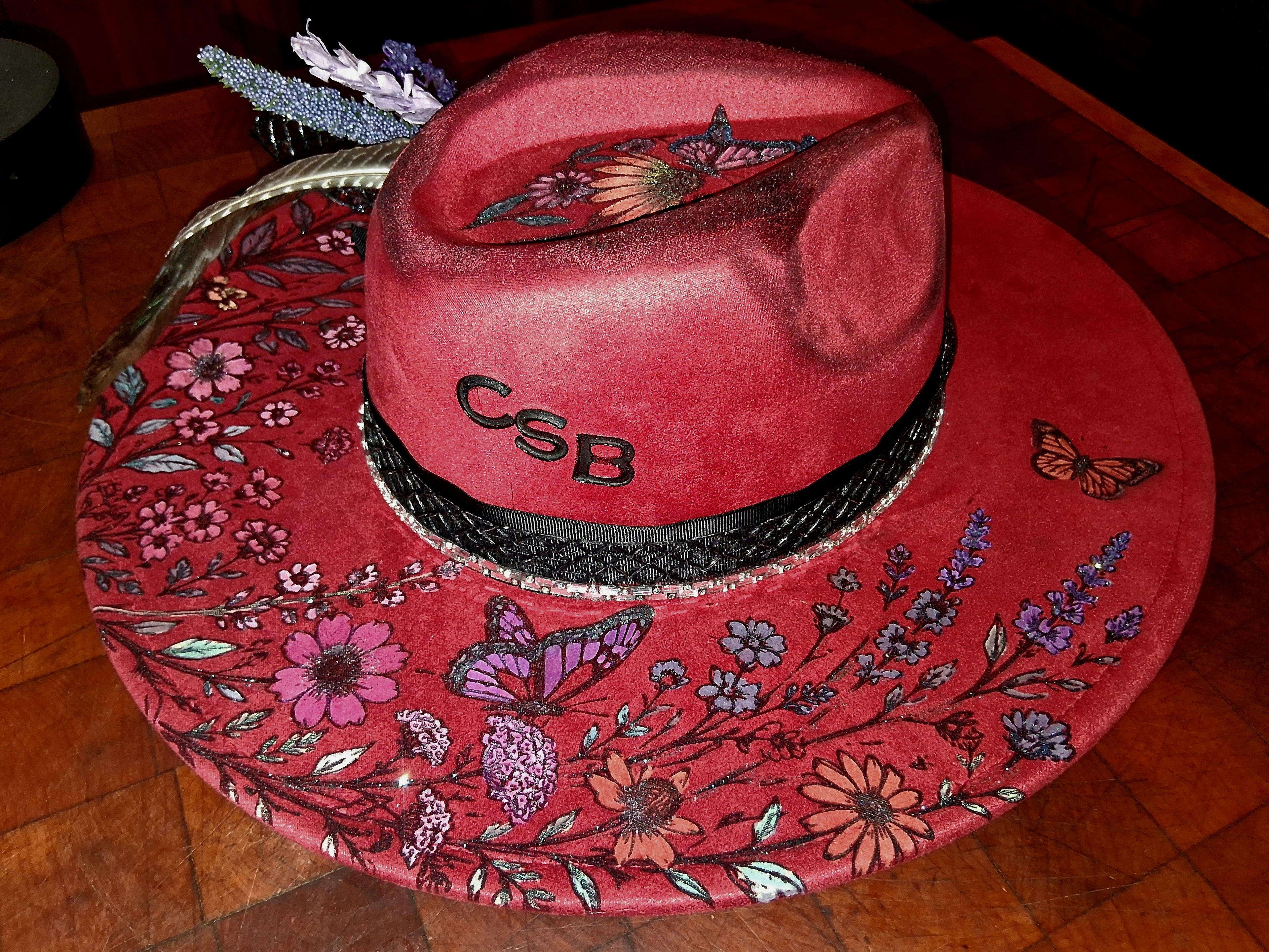 Pre-Made Engraved Boho Hats