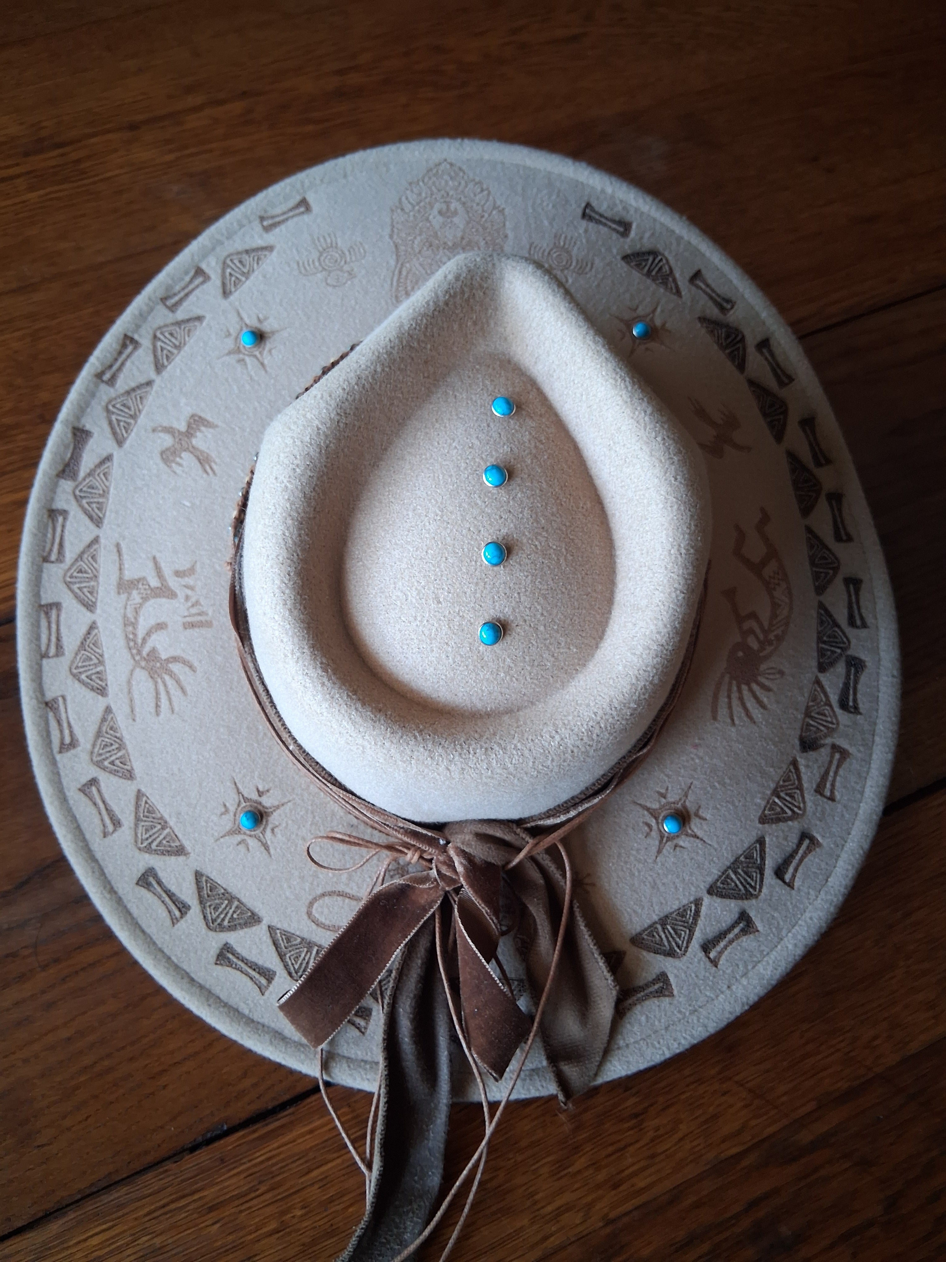 Pre-Made Engraved Boho Hats