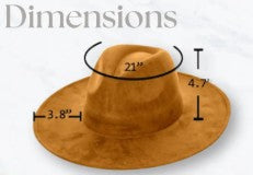 Vegan Suede Boho Hat Blanks